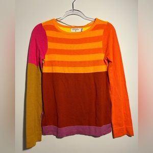 Isaac Mizrahi Colorful Crew Neck Sweater
